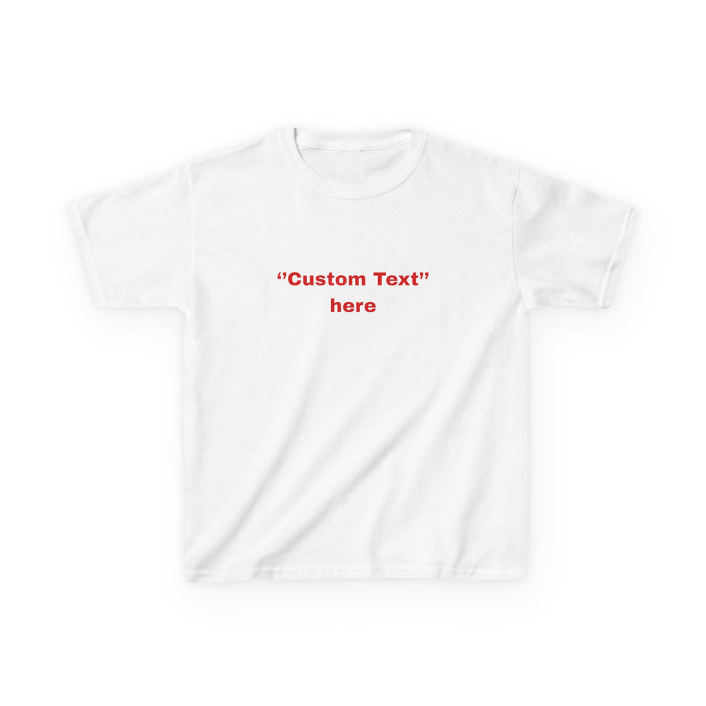Custom Text Baby Tee - Y2K Fitted T-Shirt
