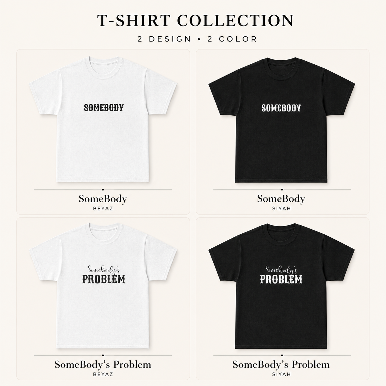 Somebody & Somebody’s Problem Couples T-Shirt Set
