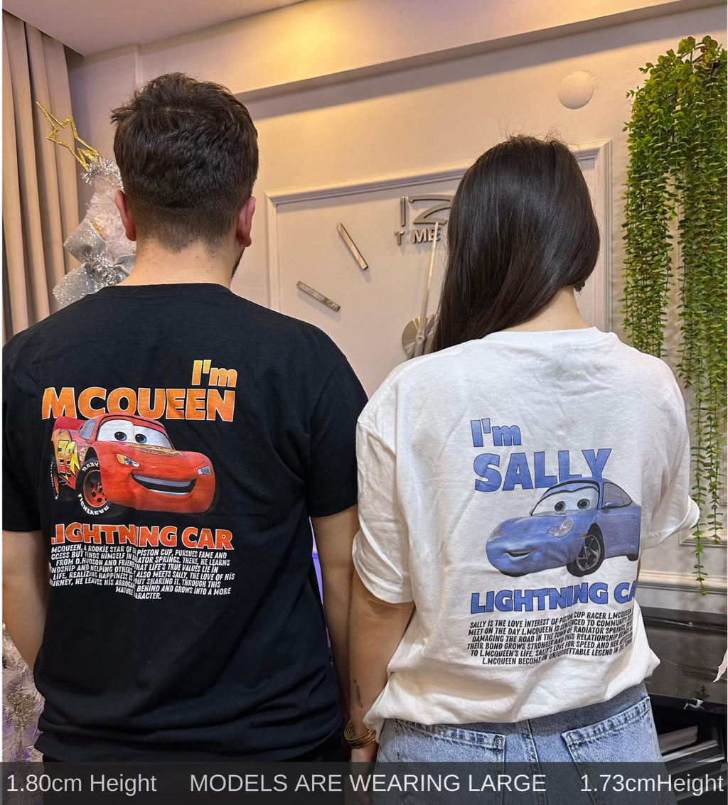 Cars Matching Tee - L.McQueen & Sally Couple T-shirt