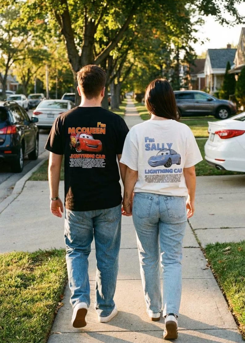Cars Matching Tee - L.McQueen & Sally Couple T-shirt